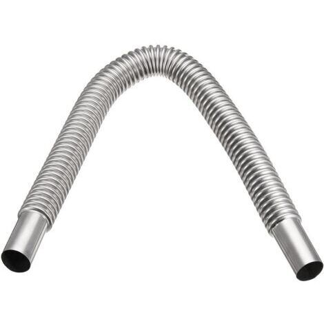 Tuyau d'échappement De Chauffage Acier Inoxydable Argent 60cm Pour Voiture