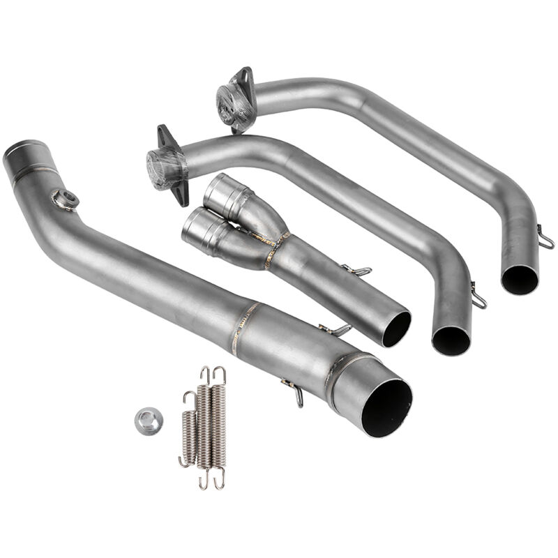 Tuyau d'échappement de moto, tuyau de connexion parfaitement ajusté, résistance à la corrosion durable, installation facile pour silencieux de 51 mm