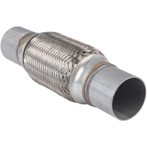 Tuyau d'échappement de voiture 50X250mm, en acier inoxydable sans soudure, tuyau Flexible tressé résistant au bruit et aux secousses.