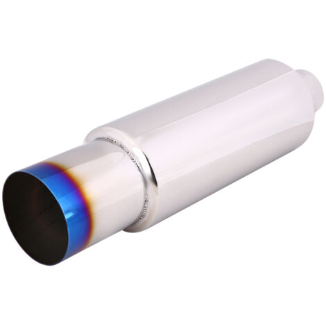 Tuyau d'Echappement de Voiture Embout de Tuyau de Silencieux d'Echappement de Voiture de 2.5inch Pot d'Echapement Universel