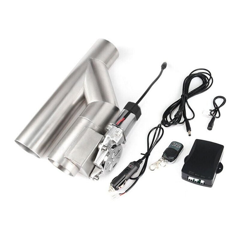 Tuyau d'échappement électrique de Voiture, 2.5in 63 mm Kit à télécommande de Valve de Commande de Tuyau de Descente d'échappement Échappement en