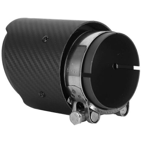 Tuyau d'échappement en fibre de carbone 80 mm entrée 101 mm sortie, embout droit mat, compatible avec Mazda, pièce de rechange performance.