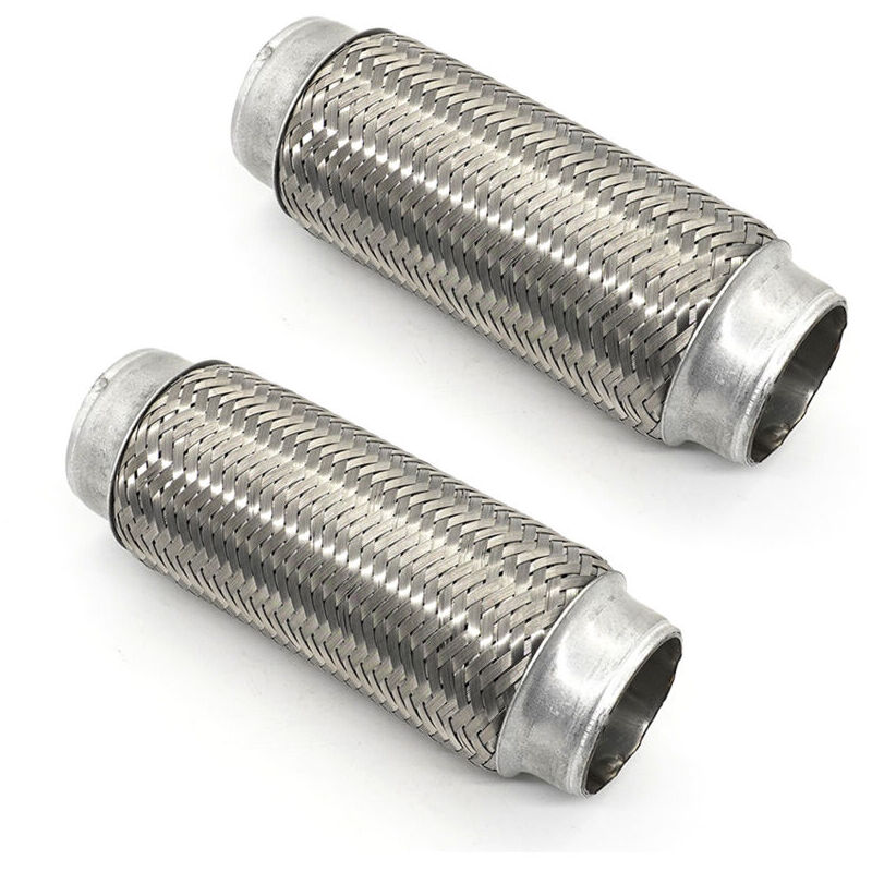 Tuyau d'échappement flexible en acier inoxydable, 63 mm, paquet de 2, accessoires automobiles universels pour tuyau d'échappement avant, tuyau