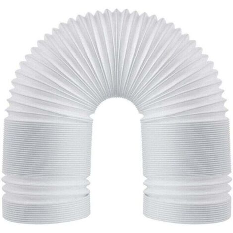 Tuyau d'échappement flexible en PVC, 130 mm (5 pouces) universel avec longueur 3 m, pour climatiseur, hotte aspirante, sèche-linge.