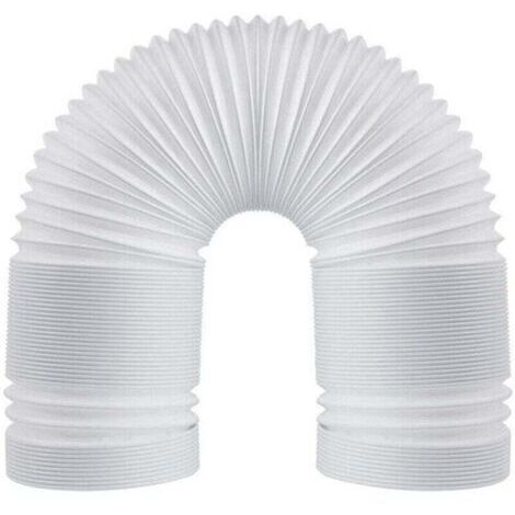 Tuyau d'échappement flexible en PVC, 130 mm (5 pouces) universel avec longueur 3 m, pour climatiseur, hotte aspirante, sèche-linge.