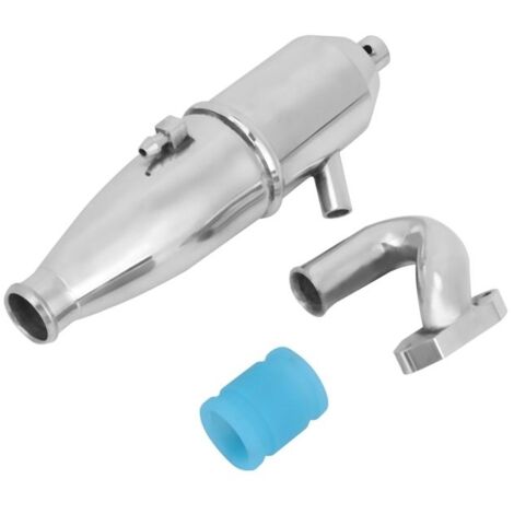 Tuyau d'échappement latéral en aluminium pour 1/10 HSP RC Nitro Buggy Car Parts Pièces de moteur de camion