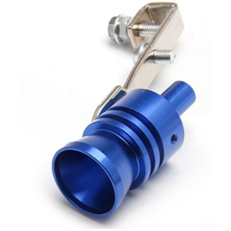 Tuyau d'échappement modifié pour voiture, générateur de son imitant le turbo, sifflet turbo, accessoires de moto (bleu, taille XL),