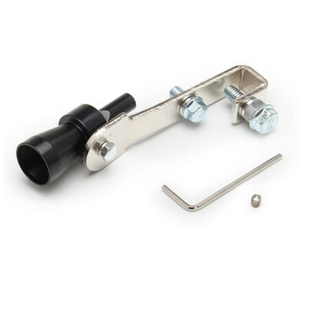 Tuyau d'échappement modifié pour voiture, générateur de son imitant le turbo, sifflet turbo, accessoires de moto (noir, taille XL),