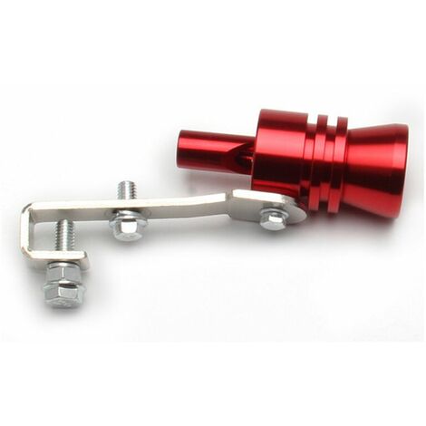 Tuyau d'échappement modifié pour voiture, générateur de son imitant le turbo, sifflet turbo, accessoires de moto (rouge, taille S)