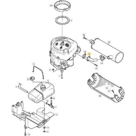 TUYAU D'ÉCHAPPEMENT ORIGINAL STIGA - 1134-5379-01