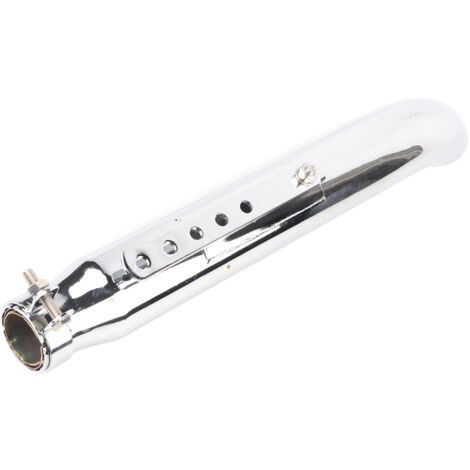 Tuyau d'échappement universel pour moto Silencieux rétro électroplaqué avec réducteur 35/39/43 mm