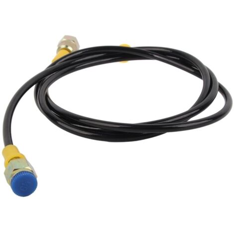 Tuyau d'essai de pression hydraulique, 1,5 m/4 pieds M16x2-1/4BSP, point de couplage de test 630 bars DN2