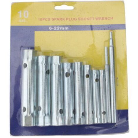 Tuyau d'évacuation de cuisine, robinet d'évier, clé hexagonale creuse allongée à double usage et ensemble d'outils pour boîtier central/extérieur (6 pièces)