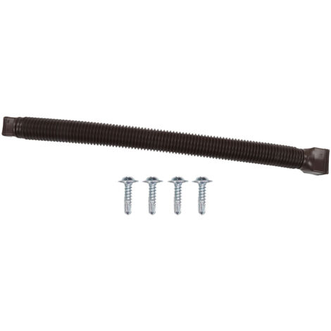 Tuyau d'évacuation d'eau de gouttière extensible et rétractable, couleur marron