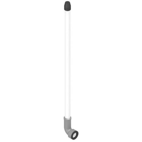 Tuyau d'évacuation en plastique encastré. Pour débitmètre Idral WC 08065TBK  Plastique