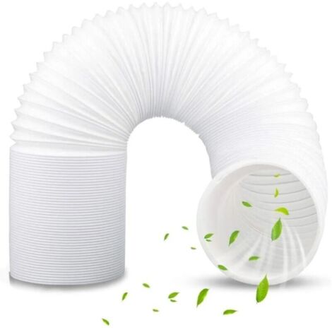 Tuyau d'évacuation pour climatiseur mobile flexible 150mm – Matériau PP durable – Longueur extensible 1,5m – Résistance chaleur et corrosion - 150MMX1