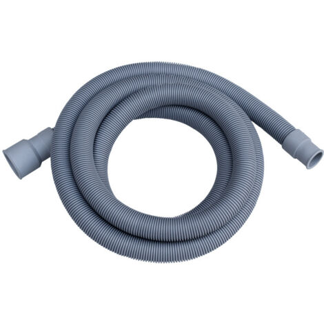 Tuyau d'évacuation pour lave-linge, tuyau d'évacuation universel, matériau PVE avec raccord et clip, rallonge de tuyau pour lave-vaisselle et lave-linge (1 m)