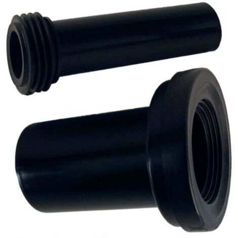 Tuyau D'evacuation WC - Raccord PVC Caoutchouc 180 mm - Pour Toilettes Suspendues Et Siphons Au Sol - Joint En Caoutchouc Inclus ×1