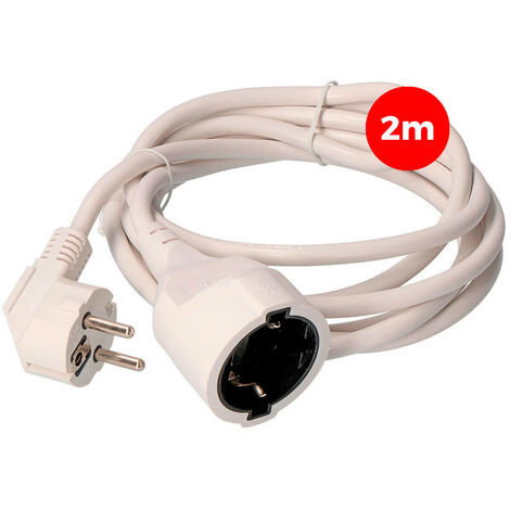 Tuyau d'extension 3x1,5mm T/TL 2m Blanc EDM
