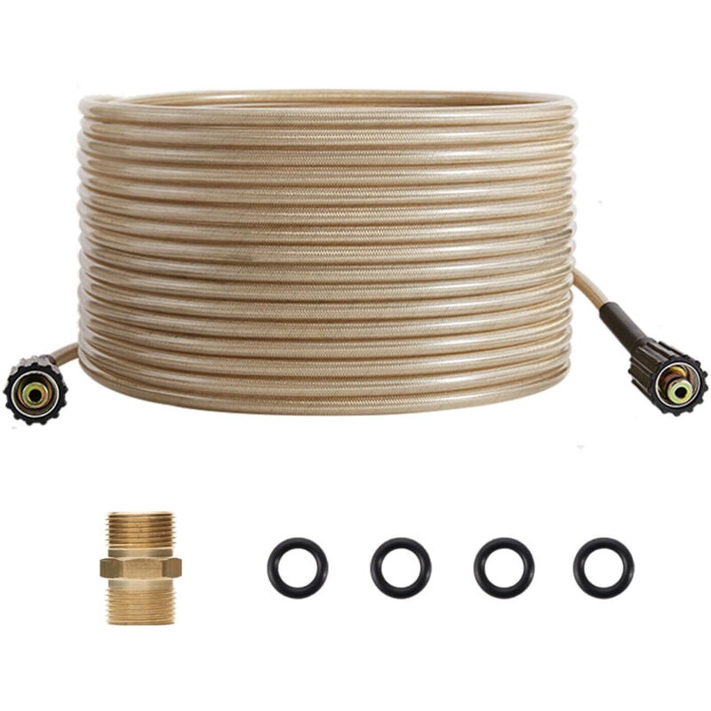 Tuyau d'extension de remplacement pour connecteur M22 pour tuyau de nettoyeur haute pression de 50 pieds 5000 psi