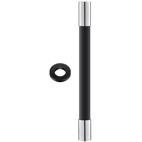 Tuyau d'extension flexible universel de 50 cm pour douchette de robinet avec raccord moussant à 360°
