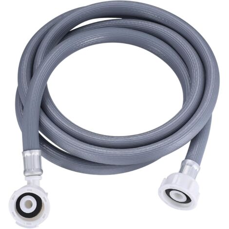 Tuyau d'extension pour lave-linge, tuyau d'arrivée d'eau pour lave-vaisselle, tuyau d'alimentation droit pour lave-linge - 2 m.