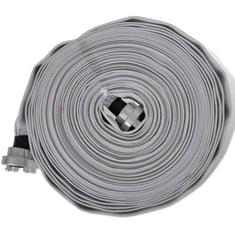 Tuyau d'incendie plat 20 m avec raccords D-Storz 1 pouce CFW579651