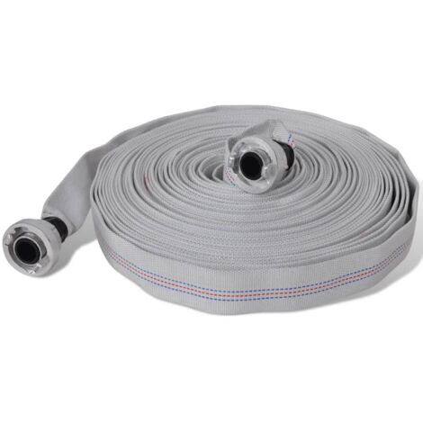 Tuyau d'incendie plat 30 m avec raccords D-Storz 1 pouce CFW14557