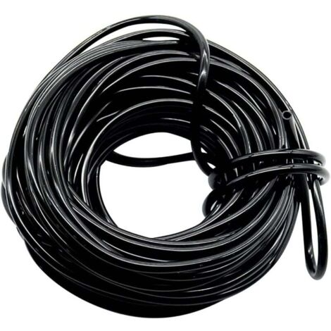 Tuyau d'irrigation Goutte à Goutte 4mm/7mm Noir 30m pour Système Arrosage Jardin