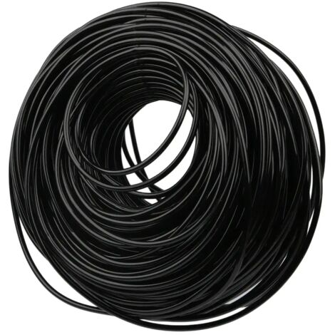Tuyau d'irrigation goutte à goutte noir (20 mètres) de 1 à 100 m, 3/5 mm, pour jardin, serre, bonsaï et plantes.