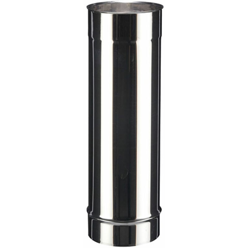 Tuyau droit inox soi pour tous types de chaudières - Elément 95 cm - diamètre 180