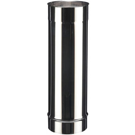 Tuyau droit inox SOI pour tous types de chaudières - Elément 45 cm - diamètre 150