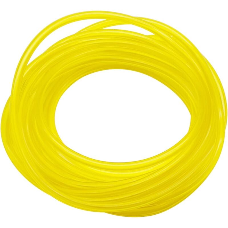 Tuyau Durite d'Essence(3mmx5mm,50Mètres)De Haute Qualité En pvc Jaune Transparent Durite Essence Debroussailleuse