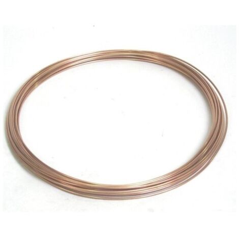 Tuyau en cuivre recuit 6/8mm – Tube pour installations gaz butane/propane – Vendu au mètre – Diamètre extérieur 8mm