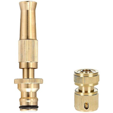 Tuyau en laiton 4 pouces buse de pulvérisateur haute pression lavage de voiture jardin résistant réglable (12 MM 16 MM)