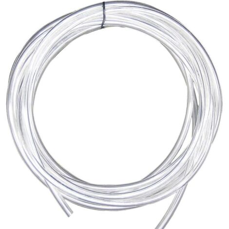 Tuyau en PVC de 3 m (6 x 4 mm) pour le transport d'eau, d'air, de carburant et d'huile