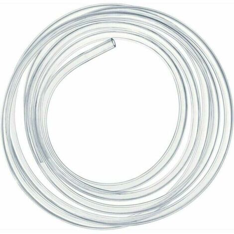Tuyau en PVC souple transparent de 2 mètres, flexible de pression de 16 × 20 mm.