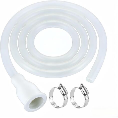 Tuyau en silicone alimentaire de 1,5 m et adaptateur de robinet en PVC - raccord réglable