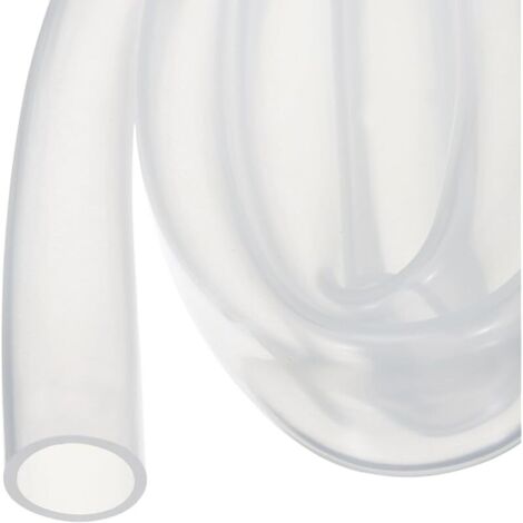 Tuyau en Silicone de 0,9 M (3 Pieds) - 19 de DI, 23 de DE - Tuyau en Plastique Transparent Tuyaux en Silicone Clair pour Pompage, Vidange, Irrigation, Brassage - 3/4" x 7/8"