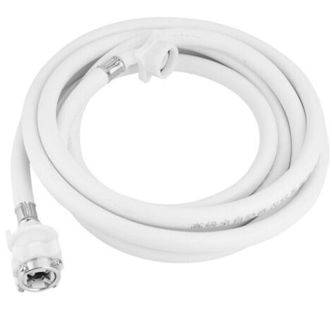 Tuyau entrée machine à laver 1,5m, connecteur tube blanc, longueur