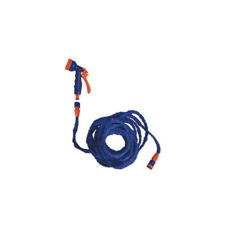 Tuyau extensible Cobra avec pistolet à eau et raccords - mt. 2,5/7,5