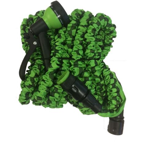 Tuyau extensible - PROVENCE OUTILLAGE - 22m - Vert - Pistolet inclus - Arrosage jardin