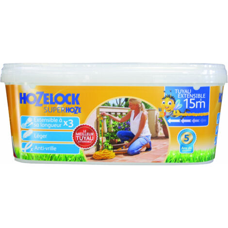 Tuyau arrosage extensible 15m Superhoze G5A HOZELOCK