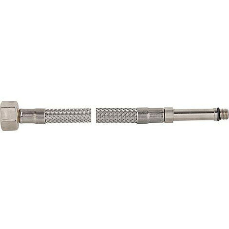 tuyau flexible de raccord ecrou chapeau 3/8" x M 8, KTW-A 500 mm, nipple filete male long