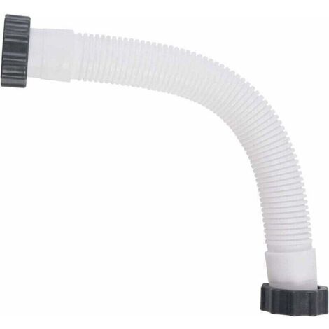 Tuyau flexible de rechange pour filtre de piscine, tuyau de pompe de piscine, tuyau d'aspiration，blanc，40.6cm