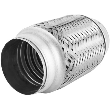 Tuyau flexible d'échappement 2,5 x 6 pouces en acier inoxydable ondulé, accessoire universel