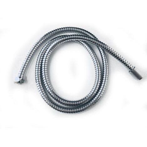 Tuyau Flexible Douche Ecoflex Double Sertissage en Acier Inox 150 cm