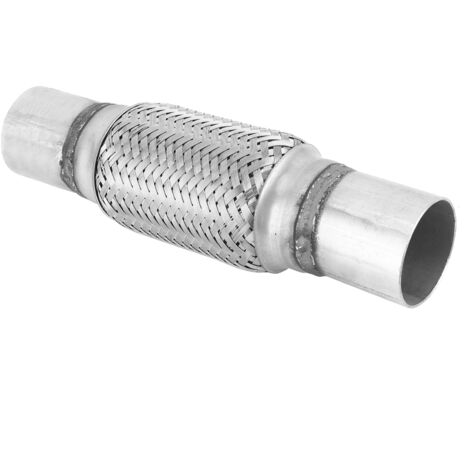 Tuyau Flexible en Acier Inoxydable 52x260mm avec Manchon Tressé pour Échappement - Installation Soudée