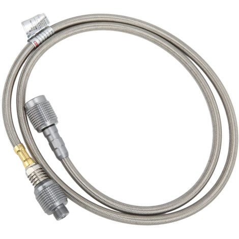 Tuyau flexible en acier inoxydable pour gaz de camping, résistant aux températures extrêmes