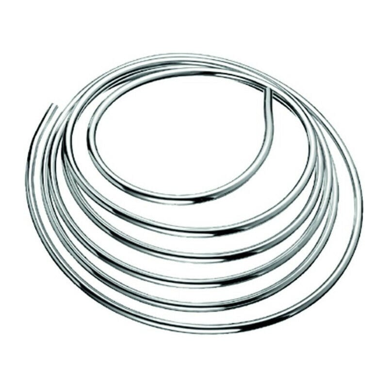 Tuyau flexible en cuivre Schell. Anneau de 5m. chromé d-10mm